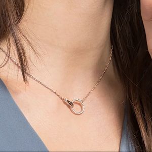 Swarovski gold engagement necklace!